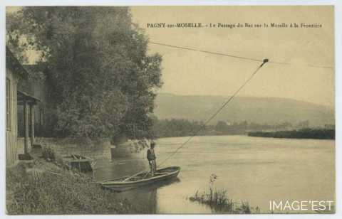 Passage du bac sur la Moselle (Pagny-sur-Moselle)